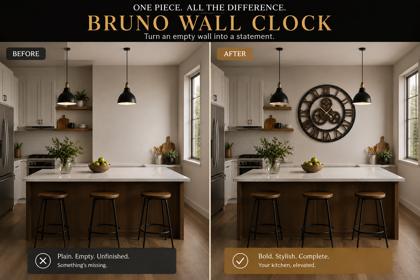 Bruno wall Clock.